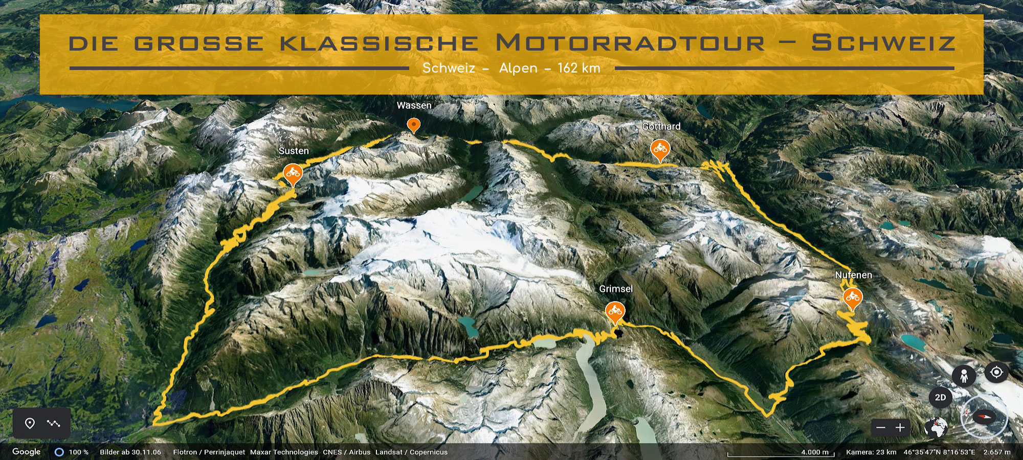 die grosse klassische Motorradtour – Schweiz